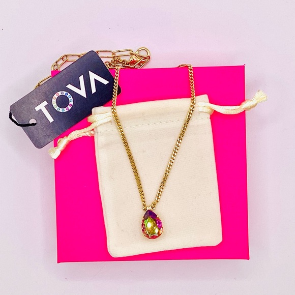 Tova Lumi Necklace in Candy Crush Rose Peach Purple Haze - Picture 3 of 12